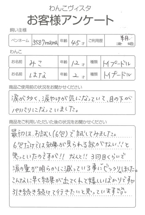 みこ＆はなちゃん