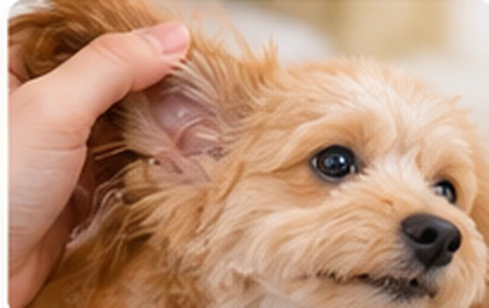 耳掃除の手順1・犬の耳を観察する参考イメージ